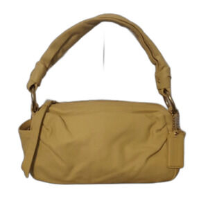 Coach Parker leather shoulder bag satchel butter yellow east west slouchy bag